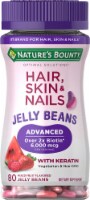 Nature's Bounty Optimal Solutions Advanced Hair, Skin & Nails Jelly Bean Vitamins Biotin 6000 mcg Perspective: Main