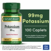 Nature's Bounty Dietary Potassium Capletss, 99 mg, 100 Ct