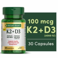 Nature’s Bounty Vitamin K2 + D3, Vitamin Supplements for Bone and Health Support Perspective: Main