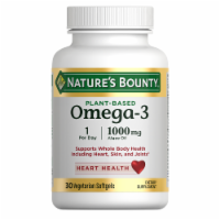 Nature's Bounty Plant-Based Omega-3 Softgel Supplements, Whole Body Health, Heart, Skin, & Joints Perspective: Main