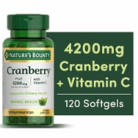 Nature's Bounty® Cranberry with Vitamin C Rapid Release Softgels 4200mg