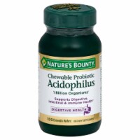 Nature's Bounty Probiotic Acidophilus Chewable Wafers 100 Count Perspective: Main