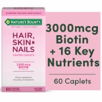 Nature's Bounty Hair Skin & Nails with Biotin Caplets 3000mcg