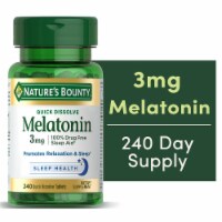 Nature's Bounty Melatonin Quick Dissolve Tablets 3mg 240 Count