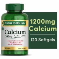 Nature's Bounty Calcium + Vitamin D3 Bone Health & Immune Support Softgels, 1200 Mg Perspective: Main