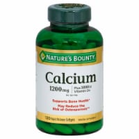 Nature’s Bounty Calcium Vitamin D3 Softgels 25mcg 120 Count