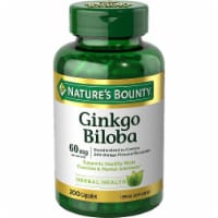 Nature's Bounty Ginkgo Biloba Herbal Supplement 60mg