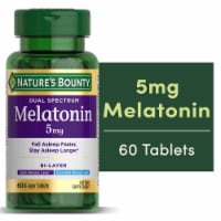 Nature's Bounty Dual Spectrum Melatonin Bi-Layer Tablets 5mg