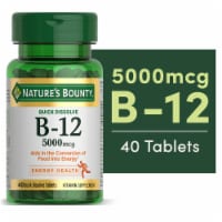 Nature's Bounty Vitamin B12 Energy Support Tablets, 5000 mcg Perspective: Main