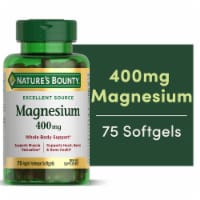 Nature's Bounty Magnesium Bone & Muscle Health Rapid Release Softgels, 400 Mg Perspective: Main