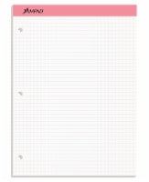 Ampad Quad Rule Double Sheet Graph Pad - Pink Perspective: Main