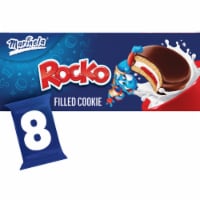 Marinela Rocko® Strawberry and Marshmallow Filled Snack Cookies with Chocolate Coating