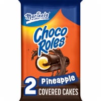 Marinela Choco Roles Pineapple Crème Filled Cakes Perspective: Main