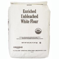 Arrowhead Mills Organic Enriched Unbleached White Flour - Single Bulk Item - 25LB