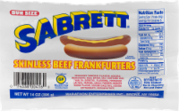 Sabrett Skinless Beff Franfurters Bun Length