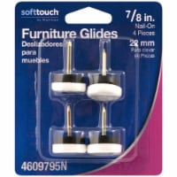 Waxman 5018229 0.87 in. Round Furniture Glides