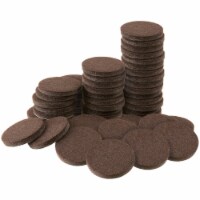 Waxman Self-Stick Felt Pads - 48 Pack - Brown Perspective: Main