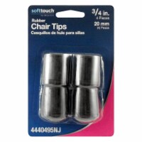 New SoftTouch Rubber Leg Tip 4 Piece 1" Free Shipping !!! Black 