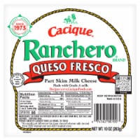 Cacique® Ranchero® Part Skim Milk Queso Fresco Cheese Perspective: Main