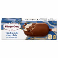 Haagen-Dazs Vanilla Milk Chocolate Ice Cream Bars Perspective: Main