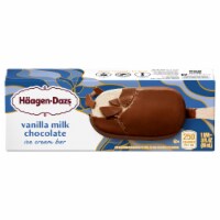 Haagen-Dazs Vanilla Milk Chocolate Ice Cream Bars Perspective: Main