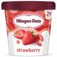Haagen-Dazs Strawberry Ice Cream, 28oz Perspective: Main