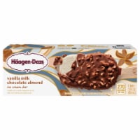 Haagen-Dazs Vanilla Milk Chocolate Almond Ice Cream Bars Perspective: Main