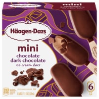 Haagen Dazs® Chocolate Dark Chocolate Mini Ice Cream Bars Perspective: Main