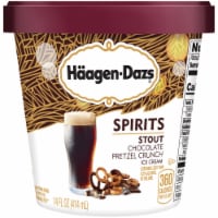 Haagen-Dazs Spirits Stout Chocolate Pretzel Crunch Ice Cream Perspective: Main