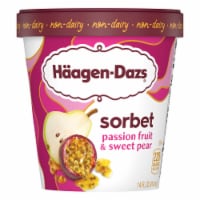 Haagen-Dazs® Non-Dairy Passion Fruit and Sweet Pear Sorbet Pint Perspective: Main