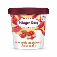 Haagen-Dazs New York Strawberry Cheesecake Ice Cream, 14oz Perspective: Main