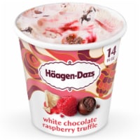 Häagen-Dazs White Chocolate Raspberry Truffle Ice Cream Perspective: Main