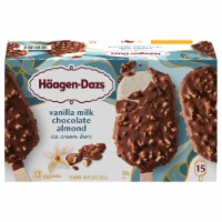 Haagen Dazs® Vanilla Milk Chocolate Almond Ice Cream Bars Perspective: Main