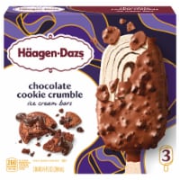 Haagen- Dazs Chocolate Cookie Crumble Ice Cream Bars Perspective: Main