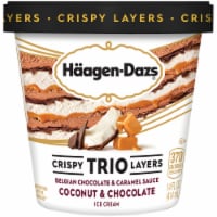 Haagen-Dazs Coconut & Chocolate Trio Crispy Layers Ice Cream Perspective: Main