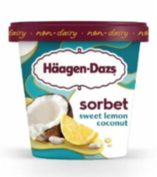 Haagen-Dazs® Sweet Lemon Coconut Sorbet Perspective: Main