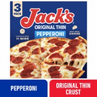 Jack’s Original Thin Pepperoni Pizza Thin Crust Meat Pizza Frozen Perspective: Main