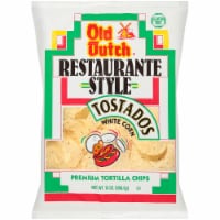 Old Dutch Restaurante Style White Corn Tostados Premium Tortilla Chips Perspective: Main