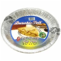 Durable Foil - Alum Pan 10in Pie Pan - Case of 12 - 3 CT