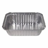 Durable Packaging 24530500 1.5 lbs Silver Aluminum Foil Oblong Deep Pan