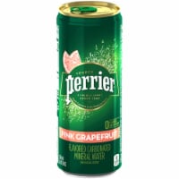 Perrier® Pink Grapefruit Flavored Carbonated Mineral Water Perspective: Main