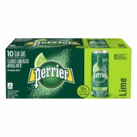 Perrier Lime Flavored Carbonated Mineral Water 10 Count Perspective: Main