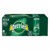 Perrier Carbonated Mineral Water 10 Cans Perspective: Main