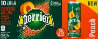 Perrier® Peach Flavored Sparkling Mineral Water Perspective: Main