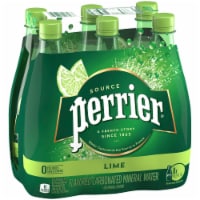 Perrier® Lime Flavored Sparkling Bottled Water Perspective: Main