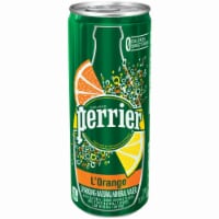 Perrier L'Orange Lemon Orange Sparkling Natural Mineral Water Perspective: Main