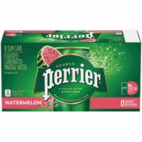 Perrier® Watermelon Sparkling Natural Mineral Water 10 Cans Perspective: Main