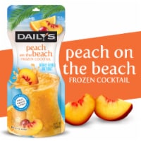 Daily's Peach on the Beach Frozen Ready to Drink Cocktail Single Pouch Perspective: Main