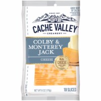 Cache Valley Colby & Monterey Jack Cheese Slices 10 Count