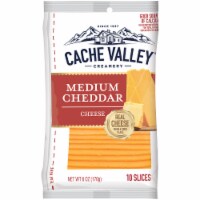 Cache Valley Medium Cheddar Cheese Slices 10 Count